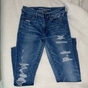 American Eagle Ripped Skinny Jeans